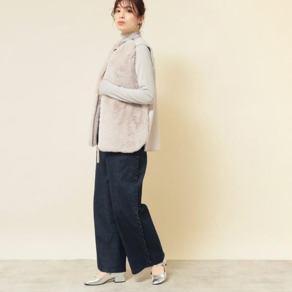 SunaUna（スーナウーナ） 【3色展開】フェイクファーベスト : マルイ