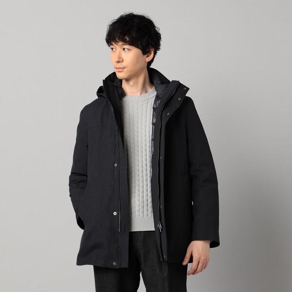 COMME CA MEN（コムサメン） 【3WAY】ラミネート加工バーズアイ コート