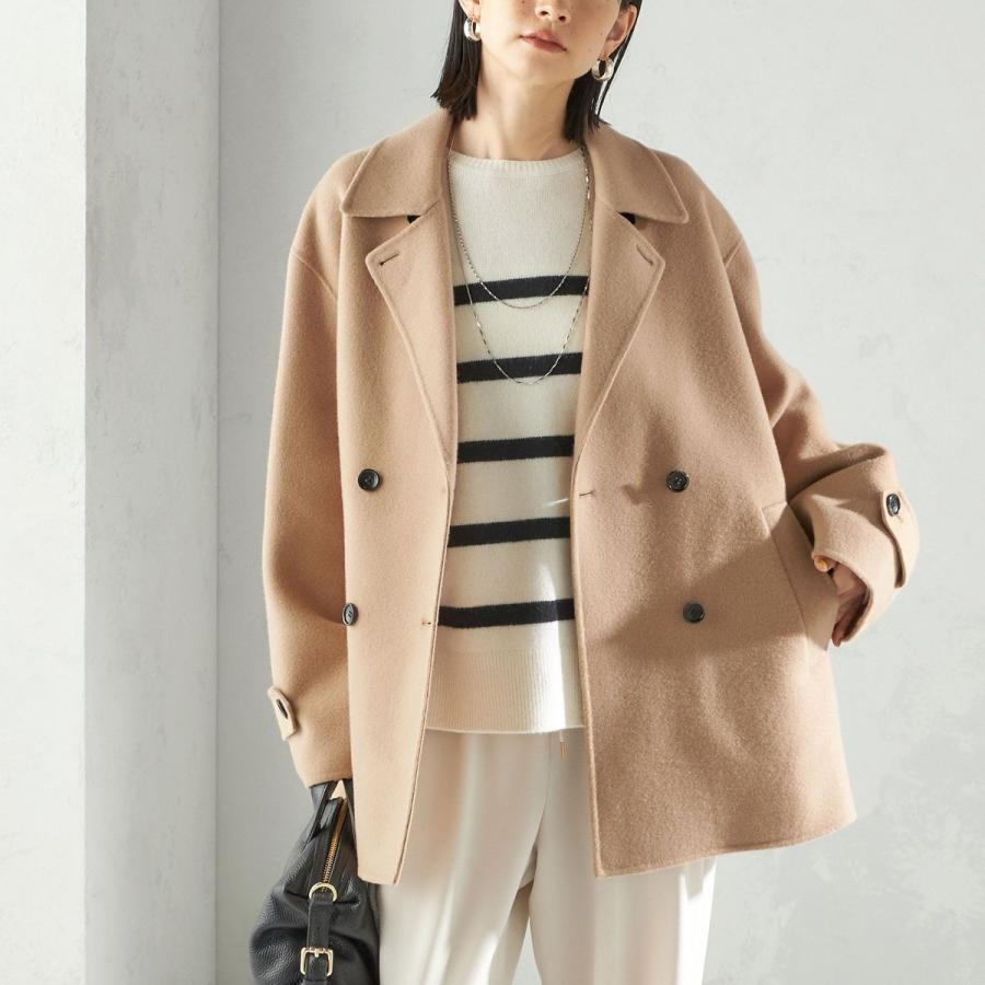 SHIPS（シップス） SUPER140 ダブル フェイス ショート コート