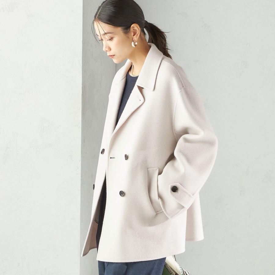 SHIPS（シップス） SUPER140 ダブル フェイス ショート コート