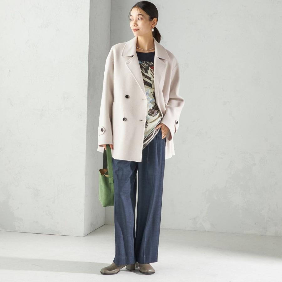 SHIPS（シップス） SUPER140 ダブル フェイス ショート コート