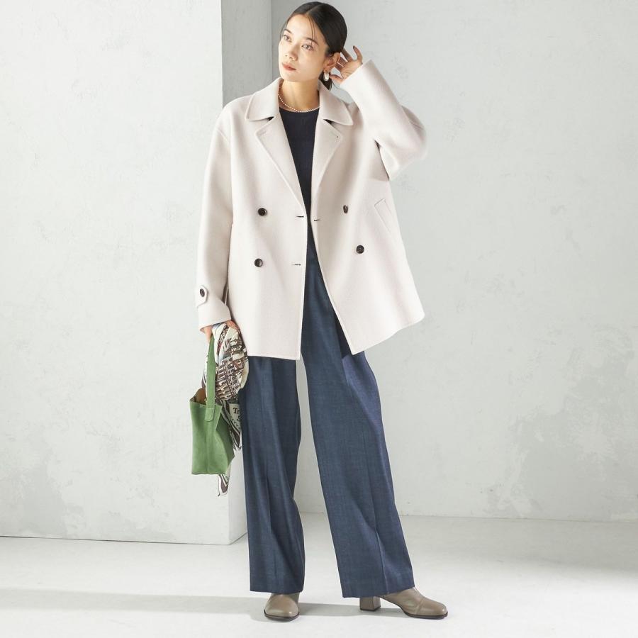 SHIPS（シップス） SUPER140 ダブル フェイス ショート コート