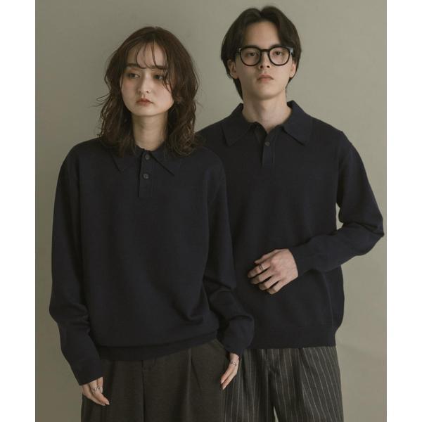 一部WEB限定カラー』『洗濯可/毛玉防止』ストレッチニットポロシャツ