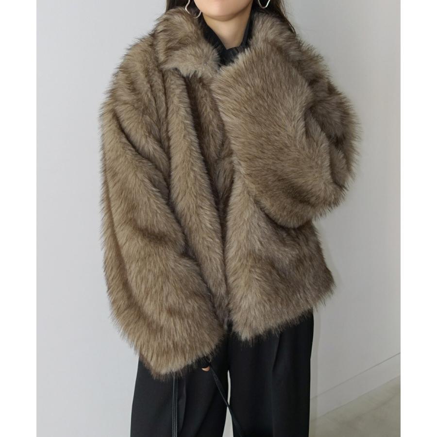 andme ミックスファー ジップ ブルゾン : マルイ(丸井)Yahoo!店