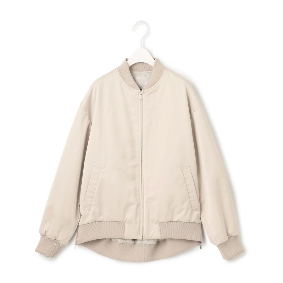 icb 今期【洗える】 マットサテン MA-1ブルゾン ICB（アイシービー） 【洗える】 マットサテン MA-1ブルゾン : マルイ