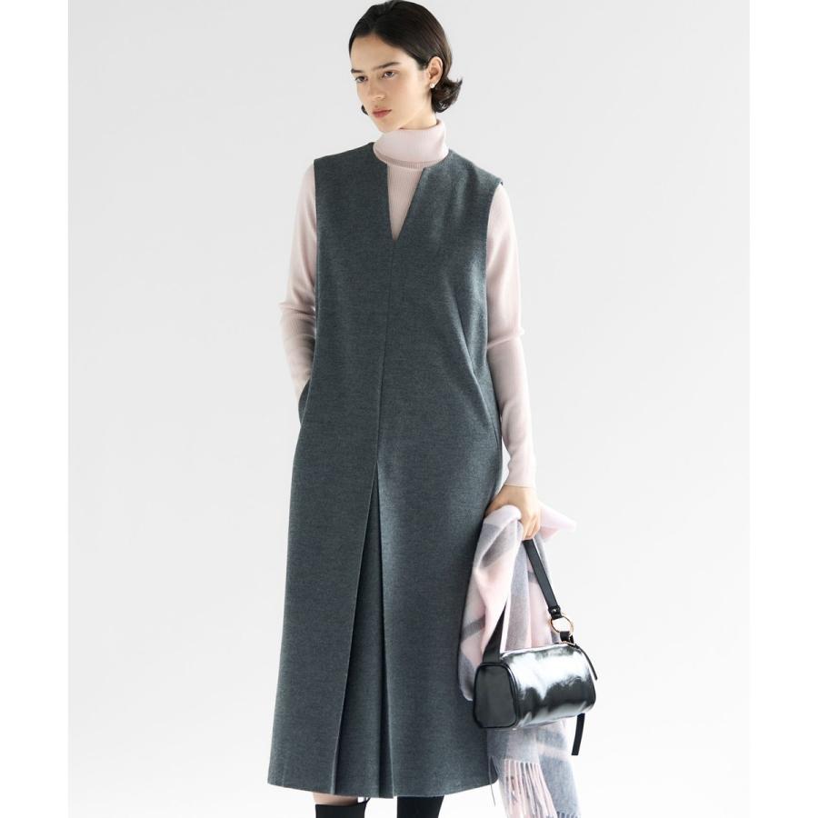 美品　23区　ウールミルドジャージー ジャンパースカート　34サイズ 23区 ワンピース ウールミルドジャージー ジャンパースカート