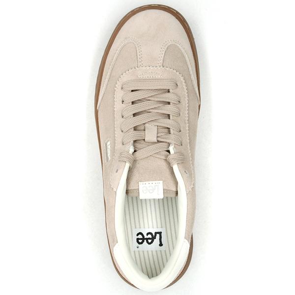 Lee（リー） 一部本革 かわいい あめ色ソール カジュアル スニーカー