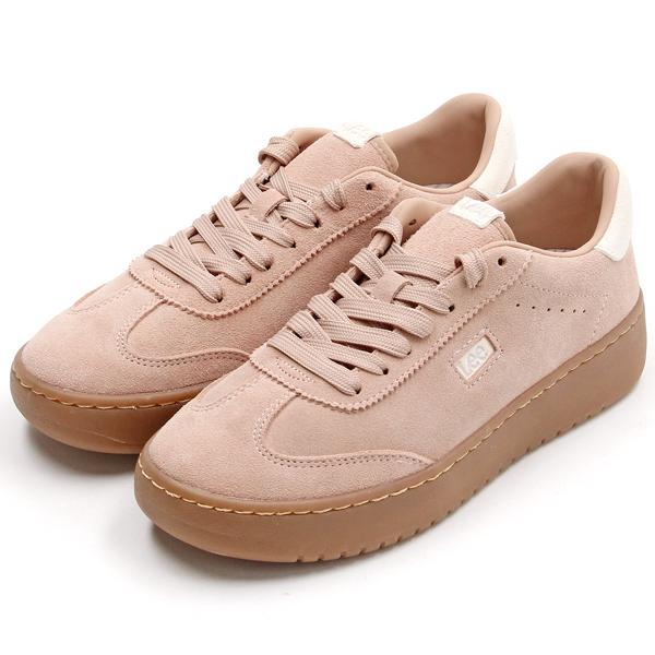 リー（Lee）/Lee リー 一部本革 かわいい あめ色ソール カジュアル スニーカー Lee−8014 Lee（リー） 一部本革 かわいい あめ色ソール カジュアル スニーカー