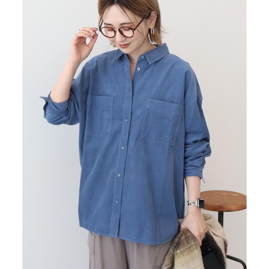 RILY コーデュロイシャツ　ブルー　Mサイズ 今市隆二 RILY コーデュロイ シャツ ブルー Lサイズ - メルカリ