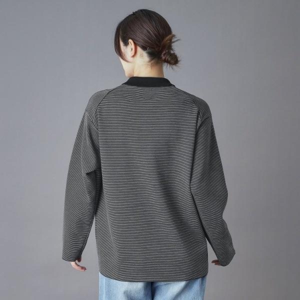 試着のみ美品 バトナー ウール ポロシャツ ロングスリーブ チャコールグレー 2 試着のみ美品 バトナー ウール ポロシャツ ロングスリーブ