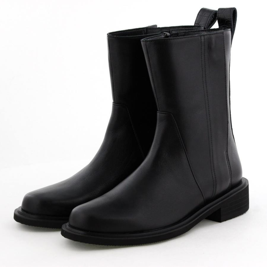 HIMIKO（HIMIKO）/少し長めの丈が今年らしい【撥水】【卑弥呼25AW】サイドジップミドルブーツ/651414 HIMIKO 少し長めの丈が今年らしい【撥水】【卑弥呼25AW】サイドジップ