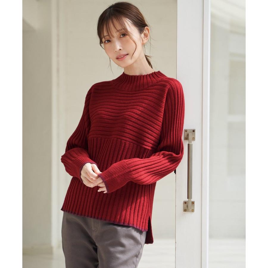 ikka（イッカ） 7Gワイドリブ切り替え配色プルオーバー : マルイ(丸井