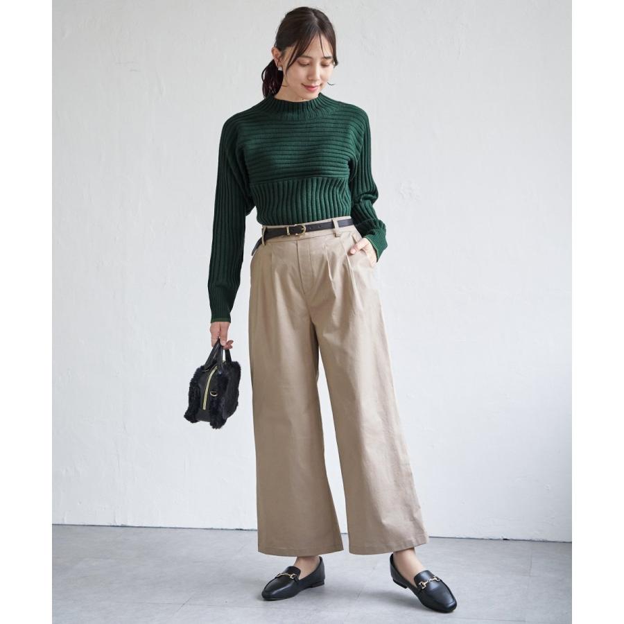 ikka（イッカ） 7Gワイドリブ切り替え配色プルオーバー : マルイ(丸井