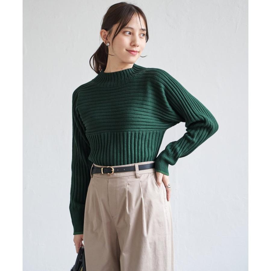 ikka（イッカ） 7Gワイドリブ切り替え配色プルオーバー : マルイ(丸井