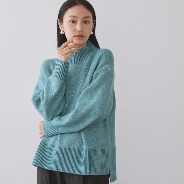 OPAQUE.CLIP（オペークドットクリップ） ラメスパンコールハイネック