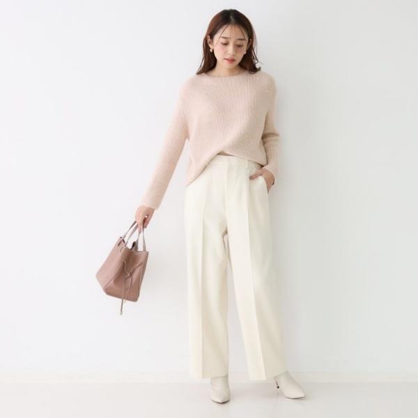 COUP DE CHANCE（クードシャンス） 【手洗い可】スパンコール付ニット