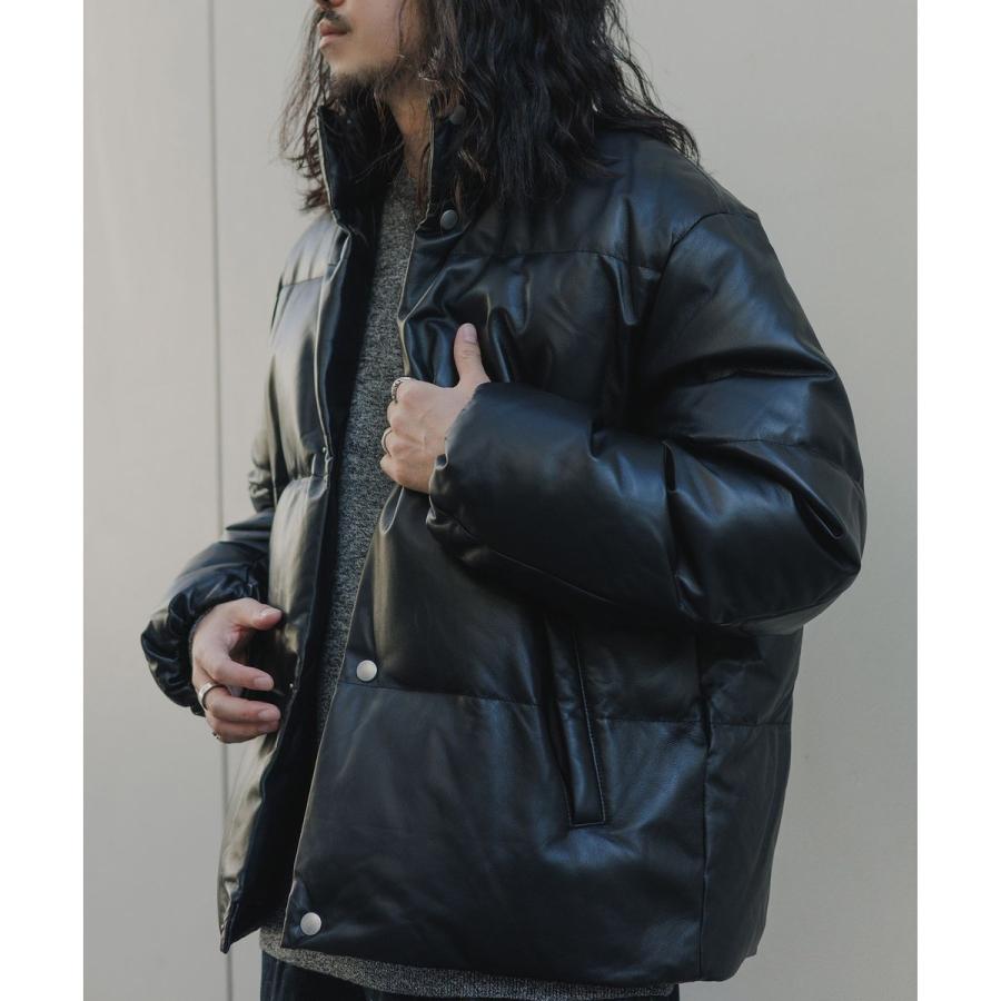 《別注》【AVIREX for ADAM ET ROPE'】レザーダウンジャケットの画像