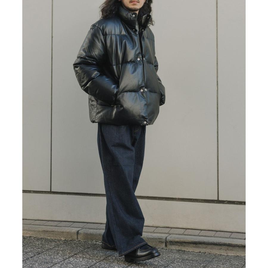 《別注》【AVIREX for ADAM ET ROPE'】レザーダウンジャケットの画像