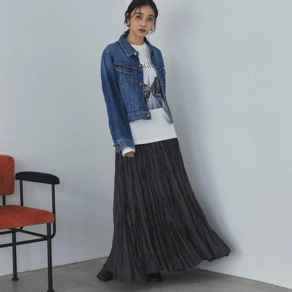 DOUX ARCHIVES（ドゥアルシーヴ） 'ワッシャーティアードスカート