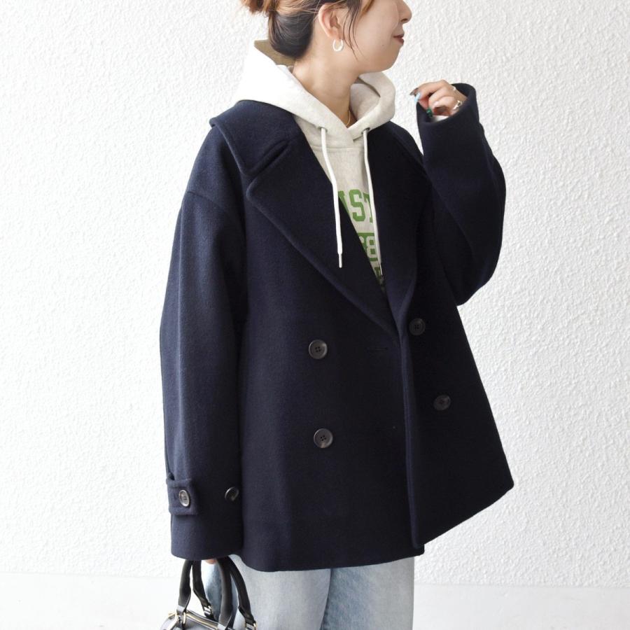 SHIPS any: カシミヤ ミックス テーラード ショート Pコート SHIPS any any: カシミヤ ミックス テーラード ショート Pコート