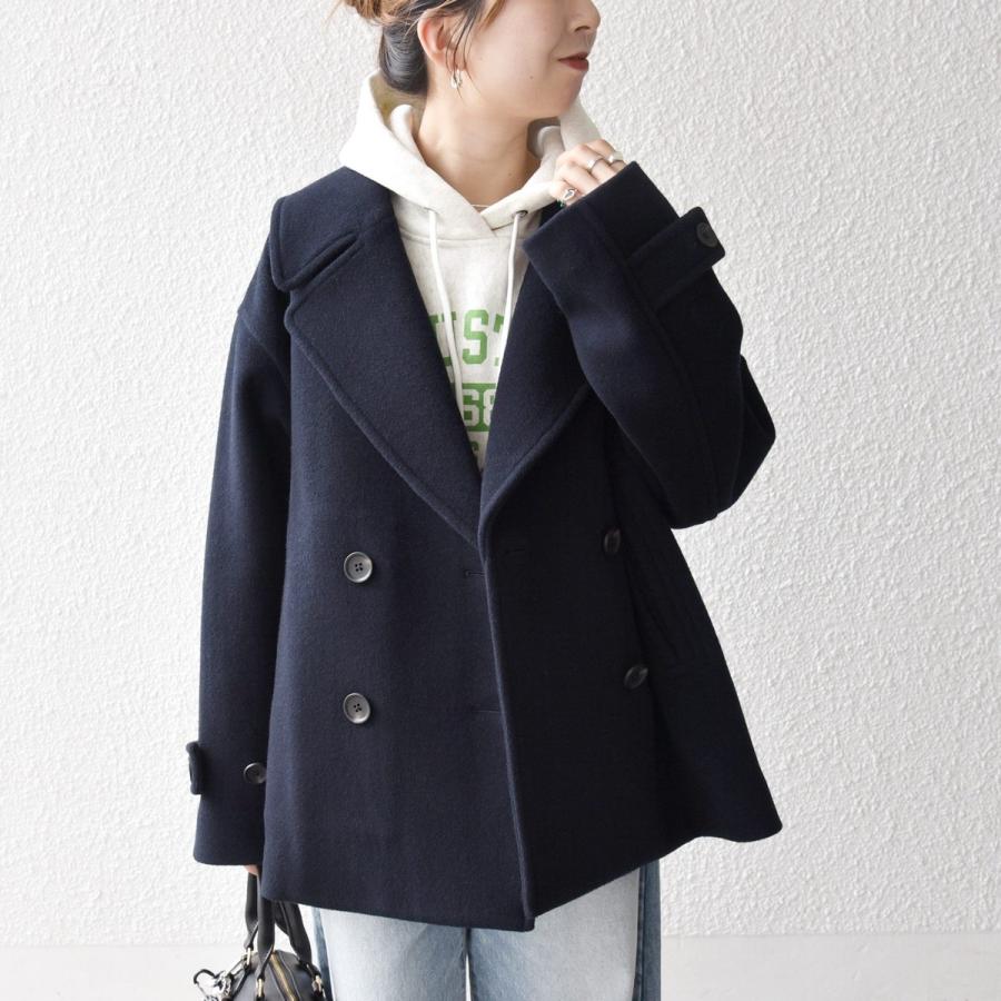 SHIPS any any: カシミヤ ミックス テーラード ショート Pコート