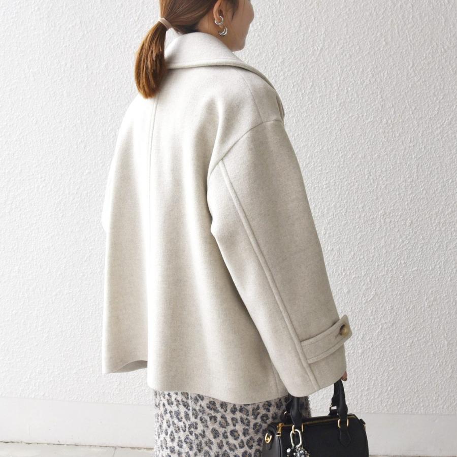 SHIPS any any: カシミヤ ミックス テーラード ショート Pコート