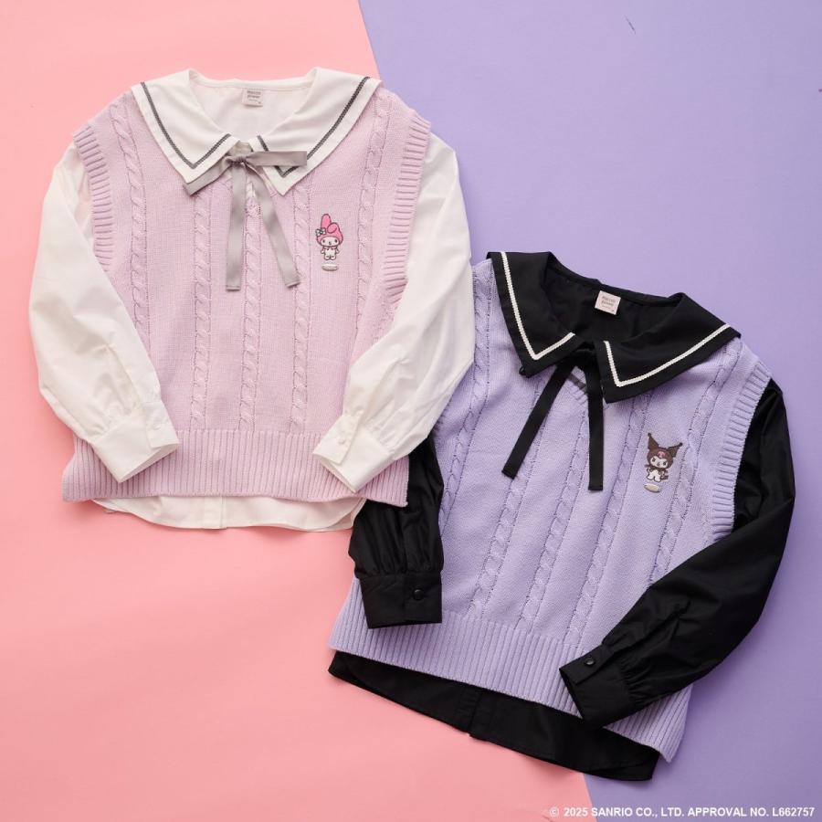 mezzo piano Junior 【マイメロディ/クロミ】ニットベスト