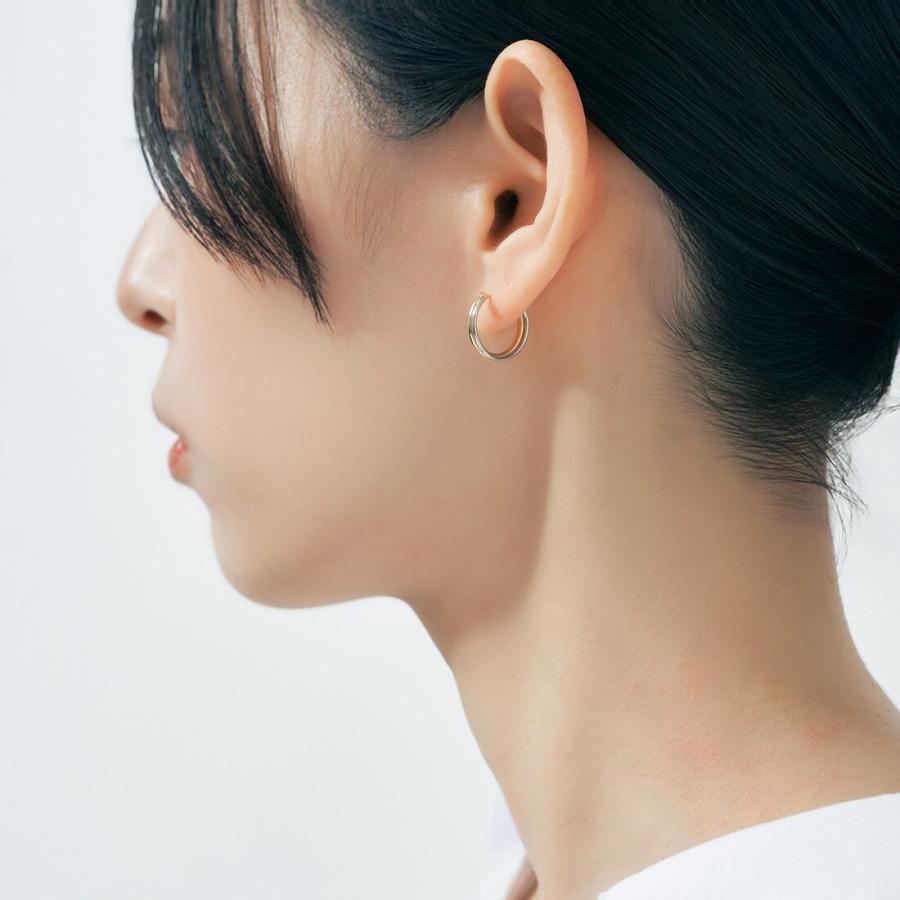 K18/プラチナ900 コンビカラーフープピアス : マルイ(丸井)Yahoo!店
