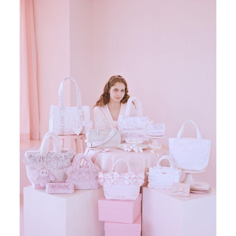 Maison de FLEUR ピンクマニア2Wayファーリボンミニバッグ : マルイ