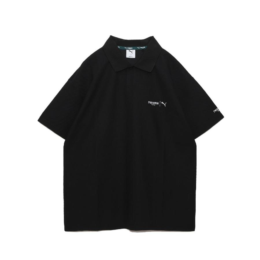 PUMA（プーマ） PUMA x renoma golf バックプリント 半袖 ポロシャツ