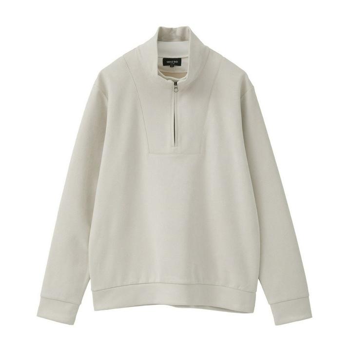 MEN'S BIGI（メンズビギ） スエードフェイクレイヤードプルオーバー