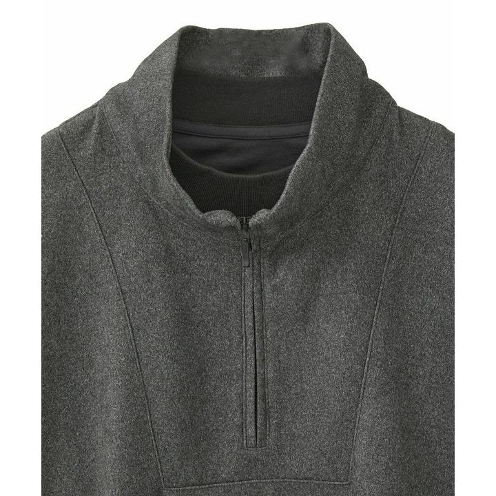 MEN'S BIGI（メンズビギ） スエードフェイクレイヤードプルオーバー