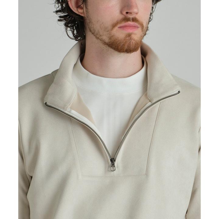 MEN'S BIGI（メンズビギ） スエードフェイクレイヤードプルオーバー