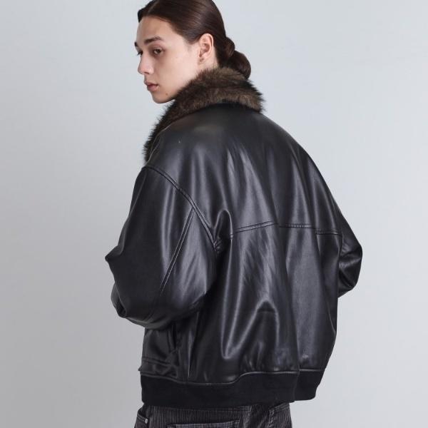 ティーケー タケオキクチ（tk．TAKEO KIKUCHI）/ヴィンテージライク衿フェイクファーブルゾン tk.TAKEO KIKUCHI（ティーケータケオキクチ） ヴィンテージライク衿