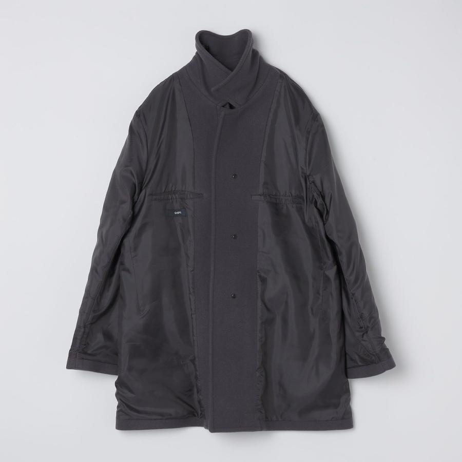 SHIPS（シップス） SHIPS: S140 ウールシルク ステンカラー コート