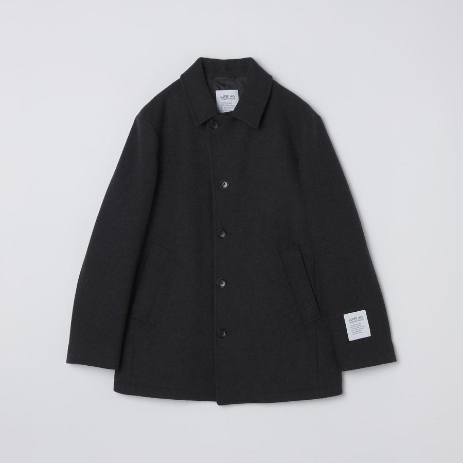SHIPS（シップス） SHIPS: S140 ウールシルク シングル ピーコート