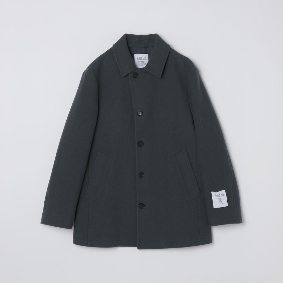 SHIPS（シップス） SHIPS: S140 ウールシルク シングル ピーコート