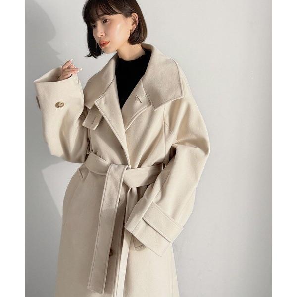 2025AW新作】360度上品魅せ。衿2way比翼スタンドウール調ステンカラー