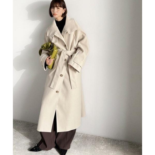 2025AW新作】360度上品魅せ。衿2way比翼スタンドウール調ステンカラー