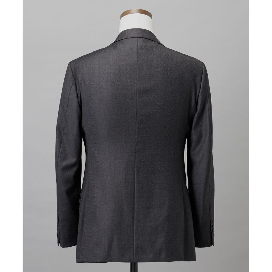 【Loro Piana Fabric】365 通年スーツ(グレー×格子)の画像