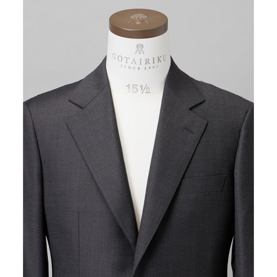 【Loro Piana Fabric】365 通年スーツ(グレー×格子)の画像