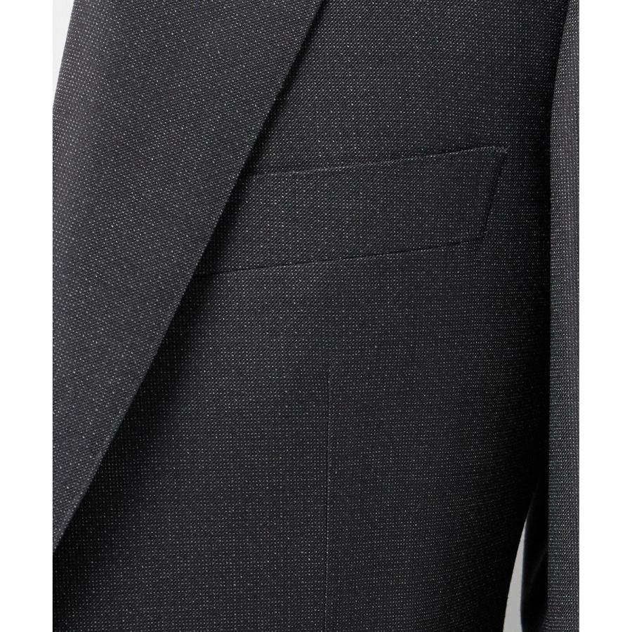 【Loro Piana Fabric】365 通年スーツ(グレー×格子)の画像