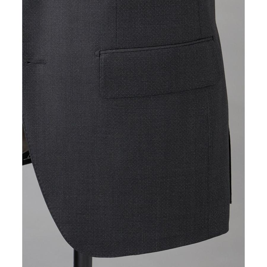 【Loro Piana Fabric】365 通年スーツ(グレー×格子)の画像