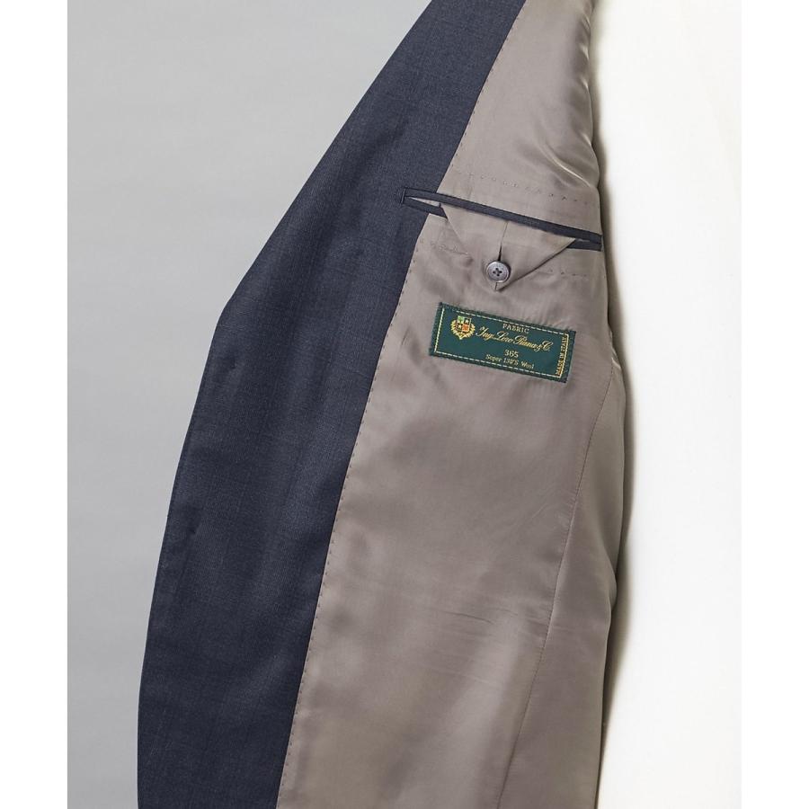 【Loro Piana Fabric】365 通年スーツ(ネイビー×格子)の画像