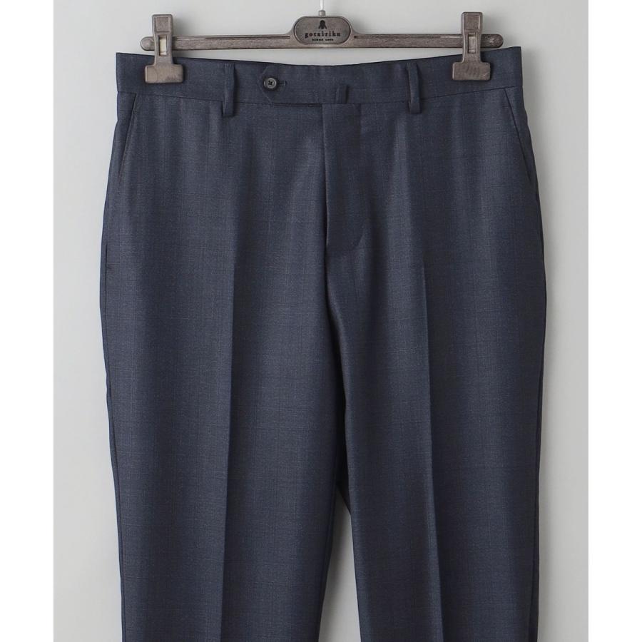 【Loro Piana Fabric】365 通年スーツ(ネイビー×格子)の画像