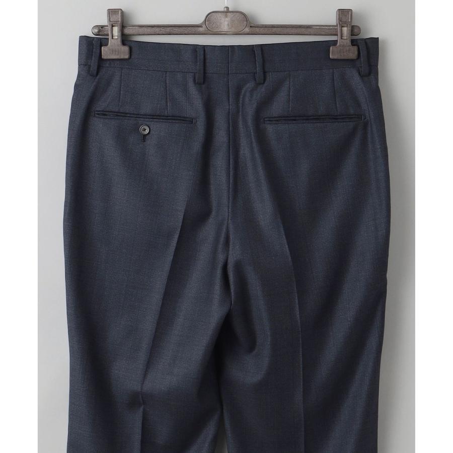 【Loro Piana Fabric】365 通年スーツ(ネイビー×格子)の画像