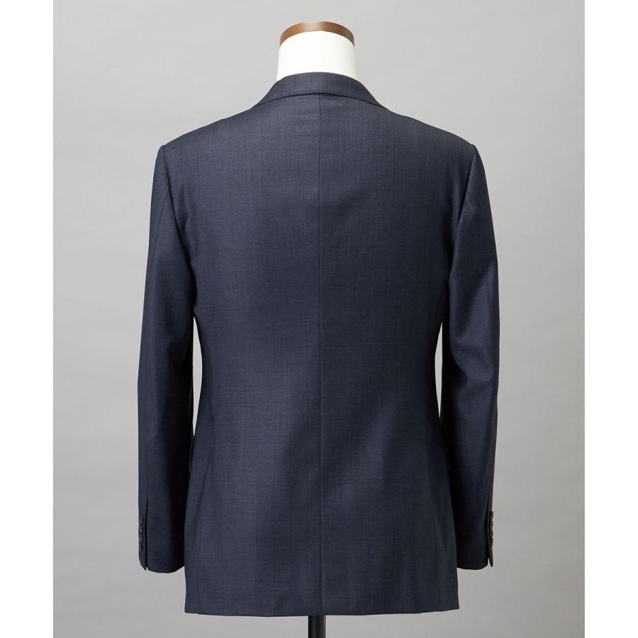 【Loro Piana Fabric】365 通年スーツ(ネイビー×格子)の画像