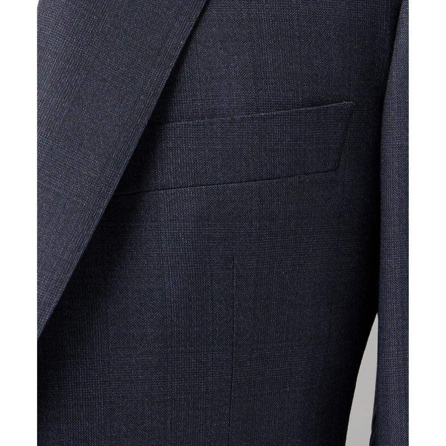 【Loro Piana Fabric】365 通年スーツ(ネイビー×格子)の画像