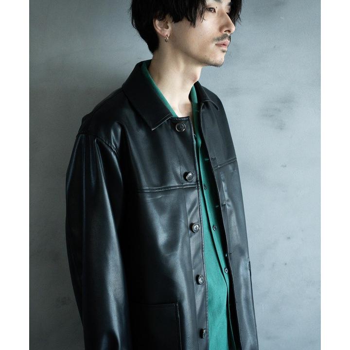 RATTLE TRAP（ラトルトラップ） シンセティックレザー カバーオール