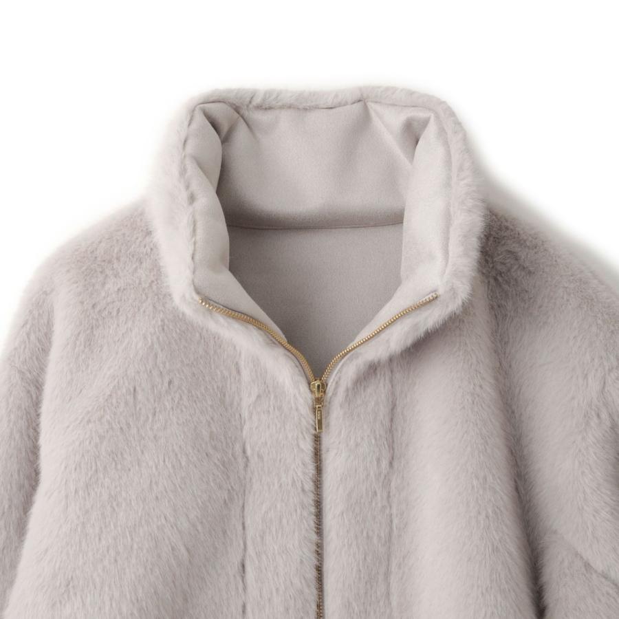 QUEENS COURT（クイーンズコート） フェイクファームートンブルゾン